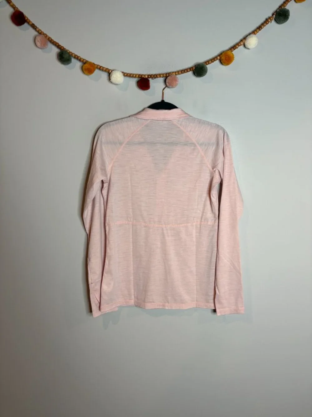 Outdoor Research blush pink wool blend half zip pullover - Picture 5 of 5